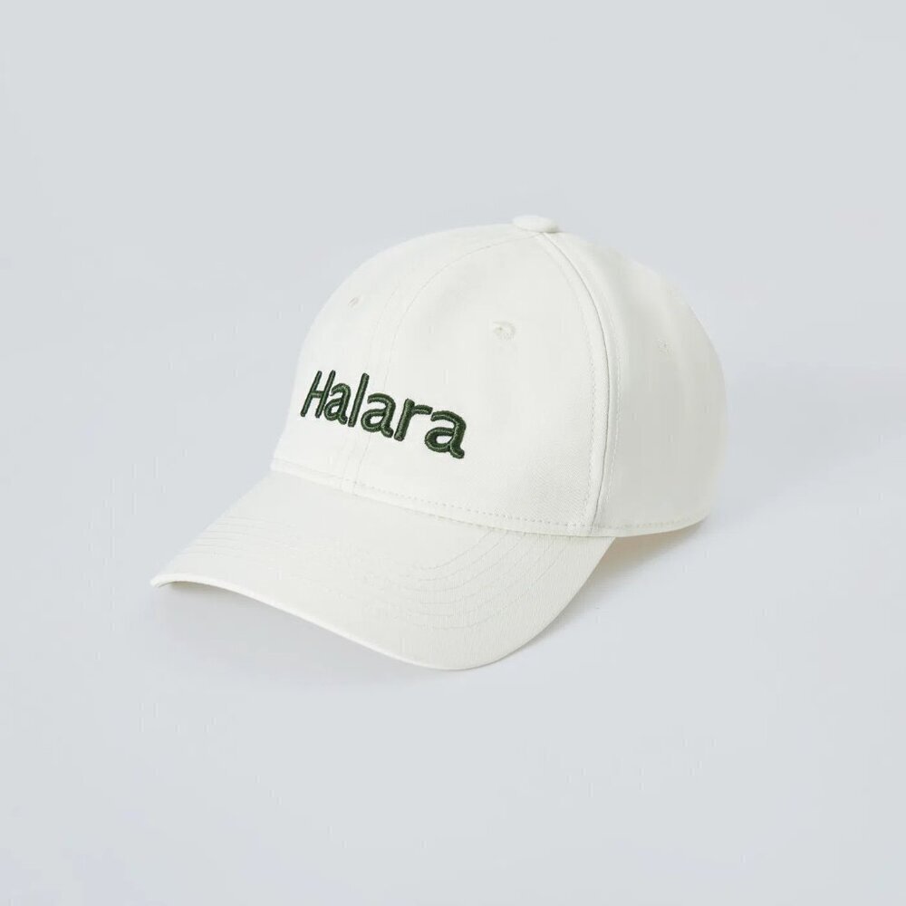 HALARA White Cream Hat Cap One size NWT chic minimalist athleisure